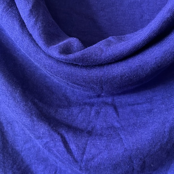 Express Sexy Basics Cowl Neck Purple Tee XS - Picture 3 of 8